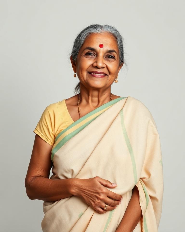 Priya smiling in a bright home office after improving her sleep